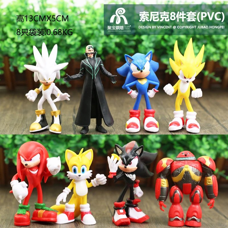 JUBAO.HONGPEI Sonic the Hedgehog PVC Action Figure Set - 003599