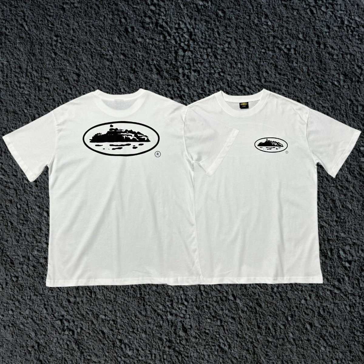White front and back labels 3178