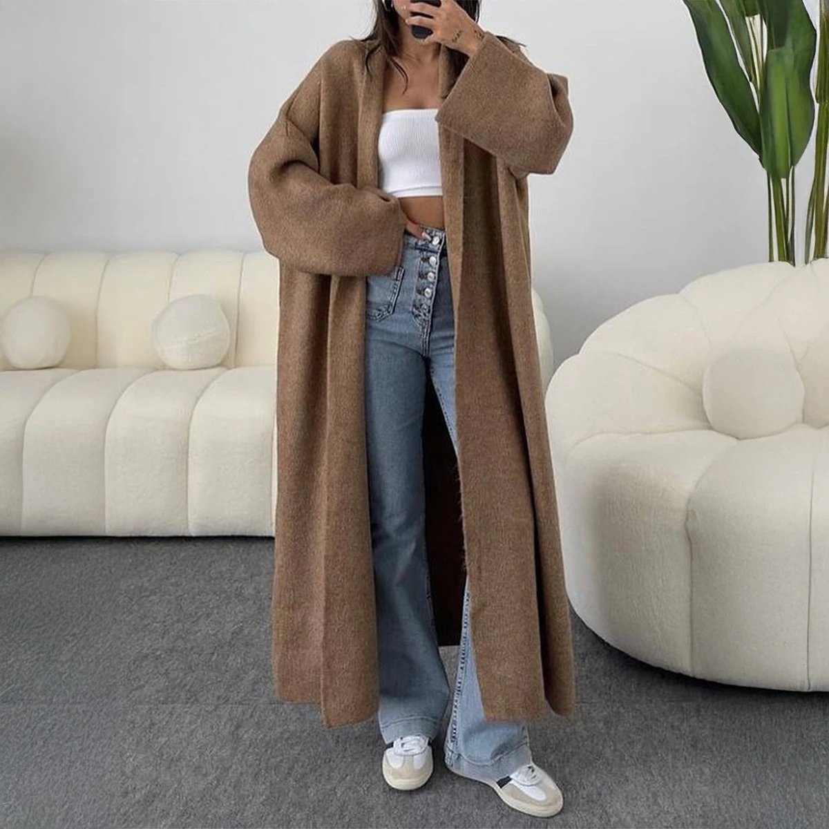 Nox Long Wool Blend Overcoat - 005361