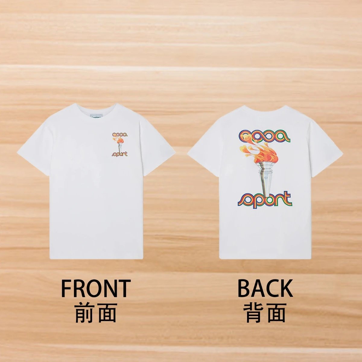 Front and back styles-Burning Torch White