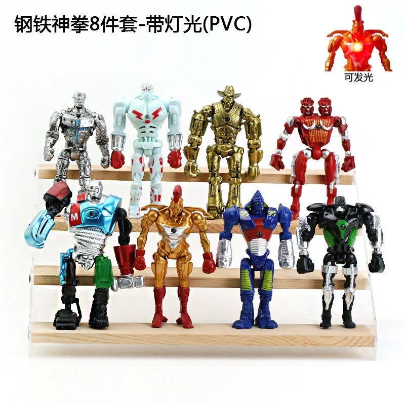 Steel Power Fist 8-Piece Set with LED Lights (PVC) - 004669
