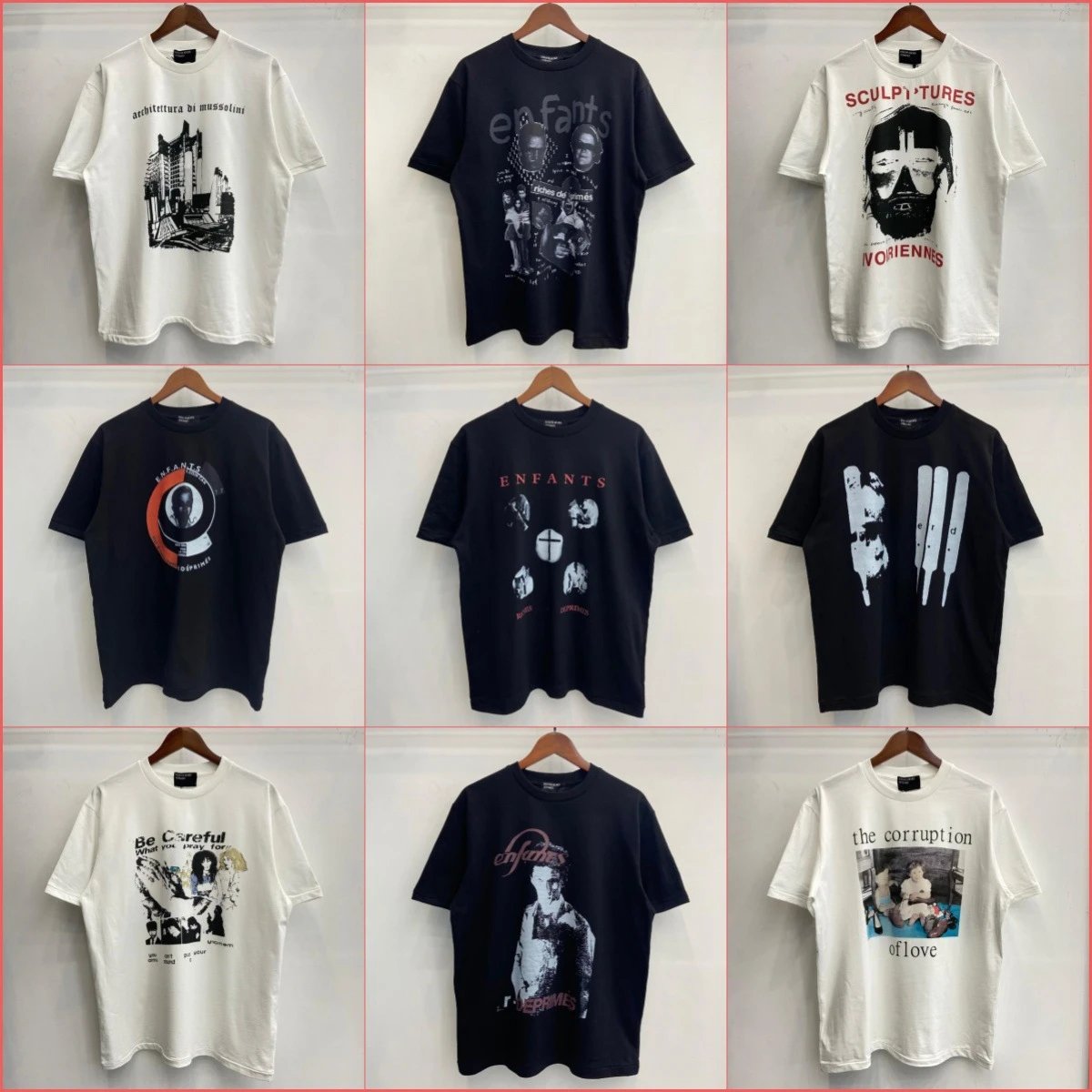 ERD Portrait Graphic Washed T-Shirt - 005446