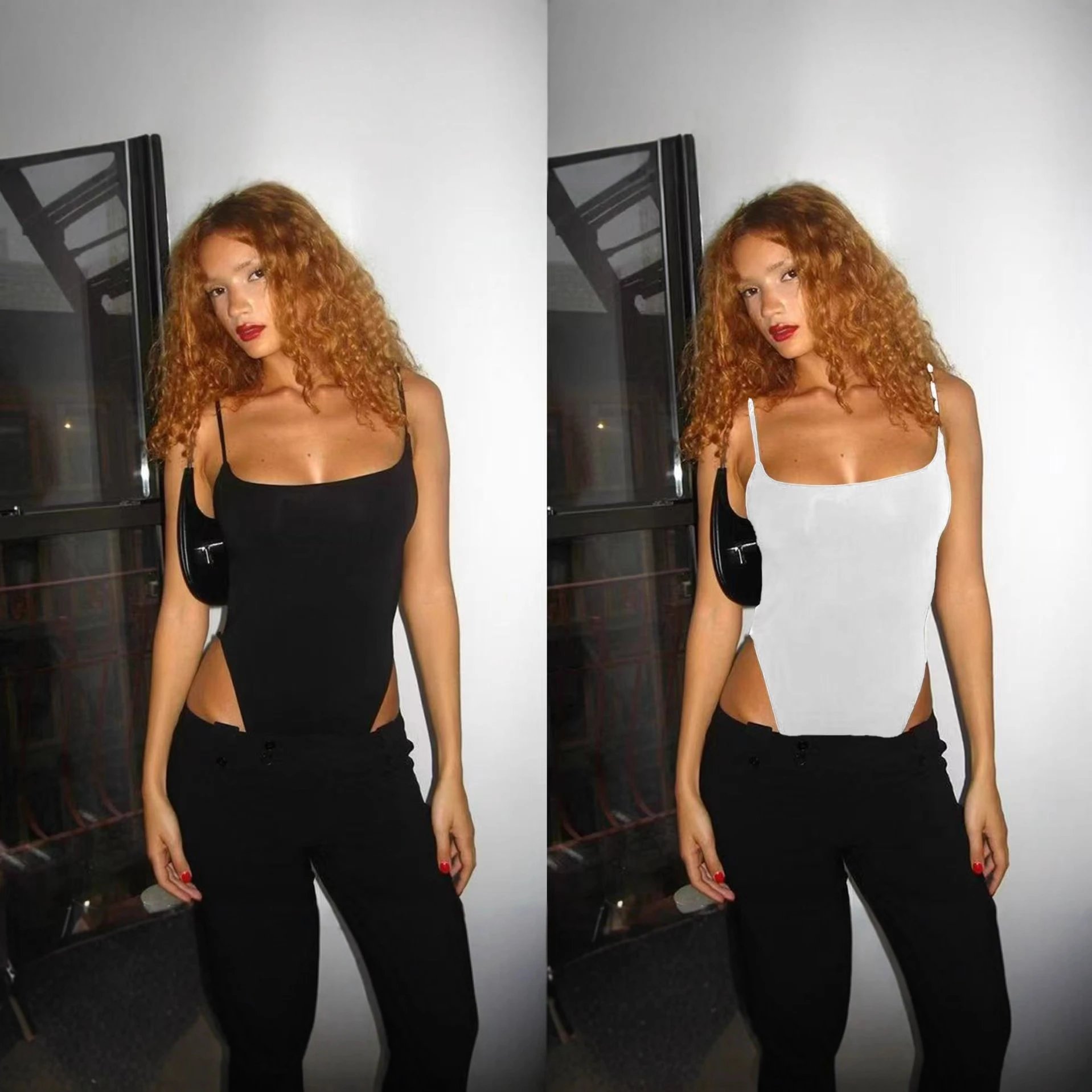 Nox Backless Low-Cut Sleeveless Bodysuit - 005417