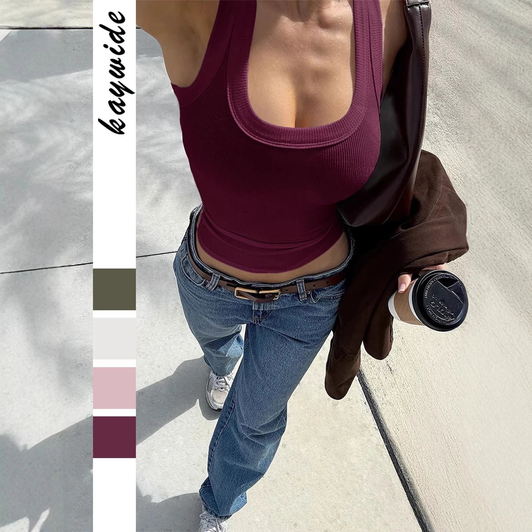 Nox Solid Halter Y2K Crop Top - 005421