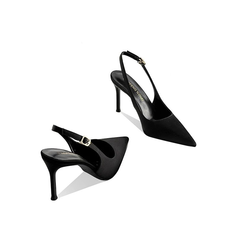 Unbranded High Heels Pointed-Toe Slingback Stiletto Pumps image 4