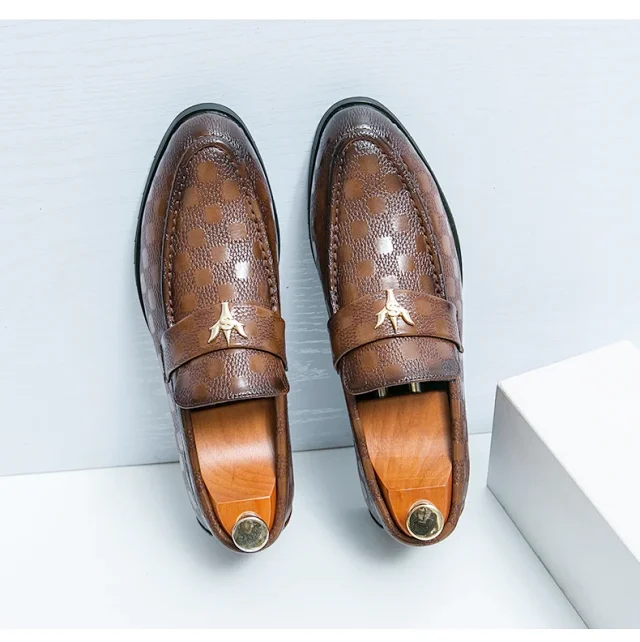 Unbranded Leather Shoes Metal-Bit Loafers product detail image 14