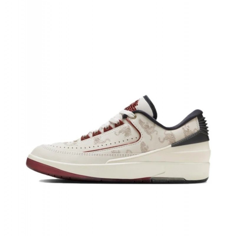 Jordan Sneakers Air 2 Low — White, black, and red