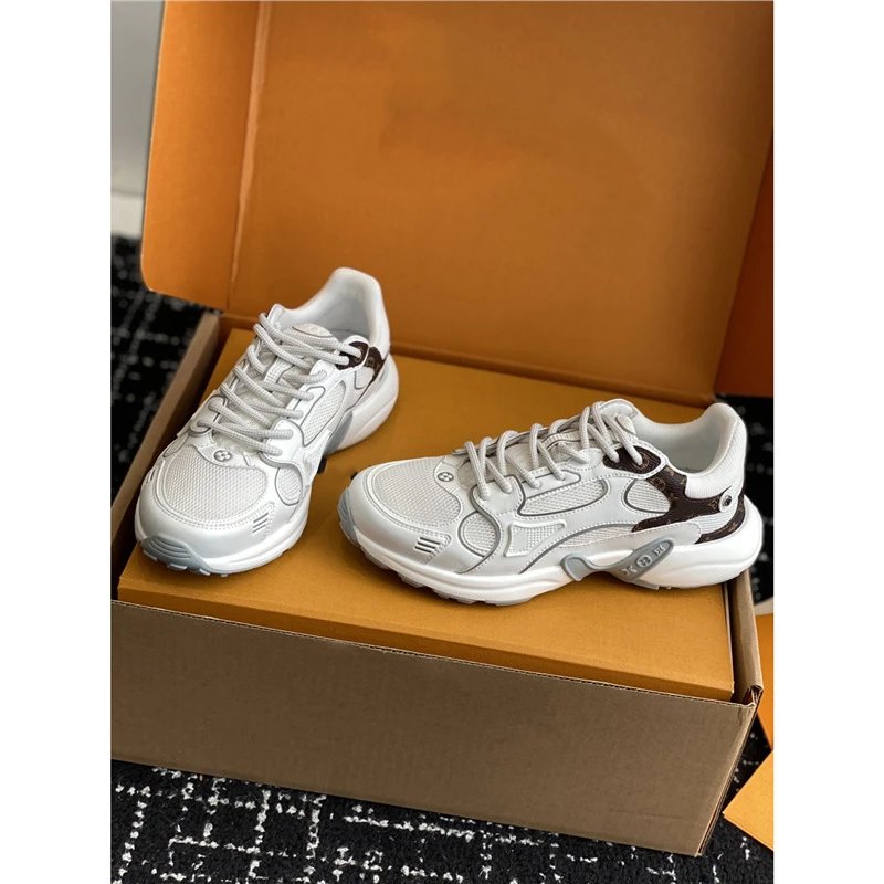 Unbranded Sneakers Mesh panel chunky — white