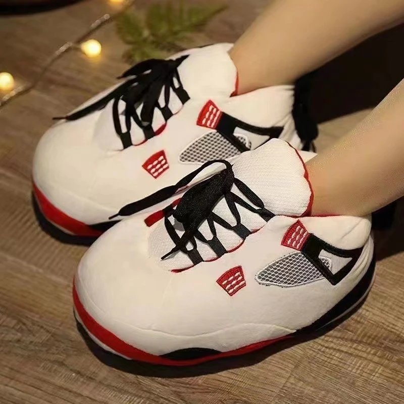Unbranded Casual Shoes Lace-Up Knit with Ribbed Sole — A 4 white