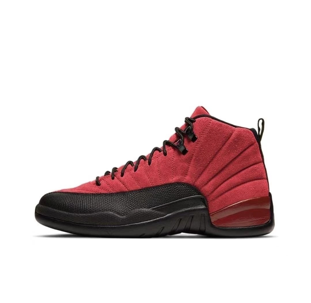 Unbranded Sneakers AJ12 High-Top Basketball — AJ12-Red and Black