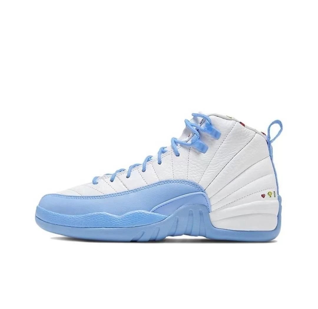 Unbranded Sneakers AJ12 High-Top Basketball — AJ12-White Jade