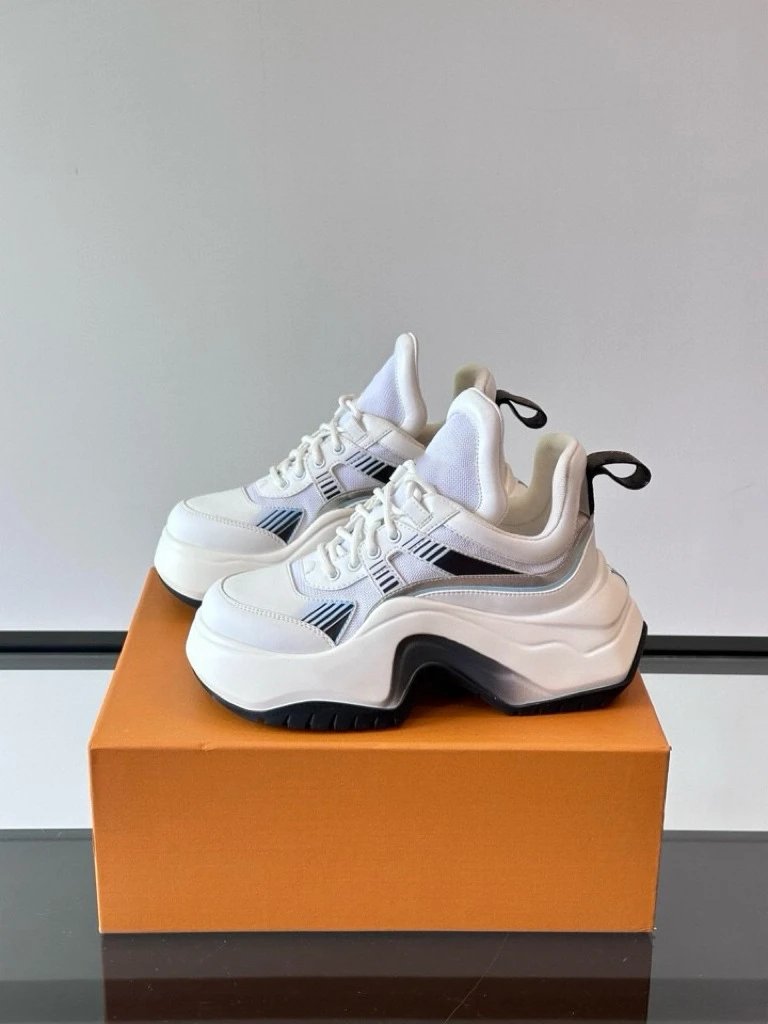 Unbranded Sneakers Chunky platform lace-up — White with gray