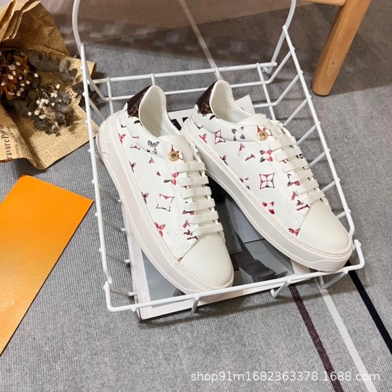 Louis Vuitton Sneakers Low-Top Monogram Leather with LV Charm — Colorful