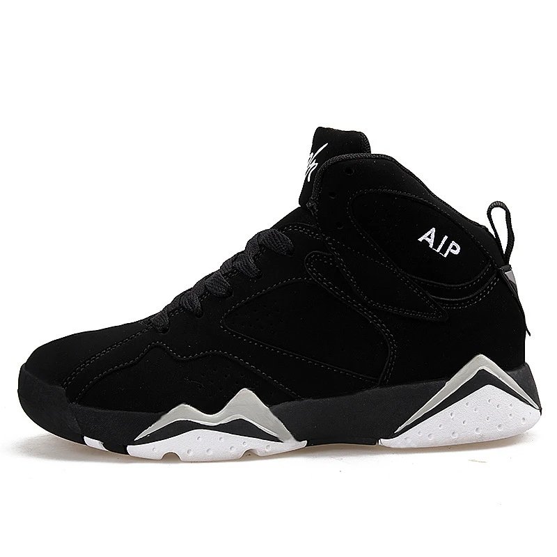 AIP Sneakers High-Top Lace-Up — 016 Black, white, and gray