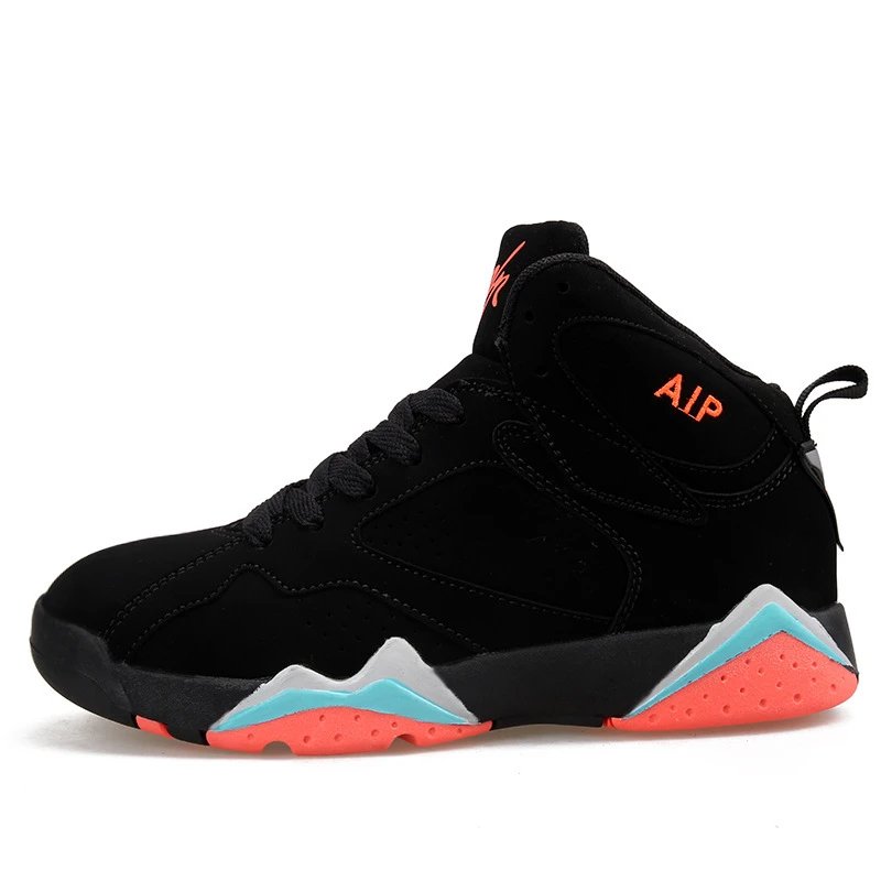 AIP Sneakers High-Top Lace-Up — 016 Black Orange