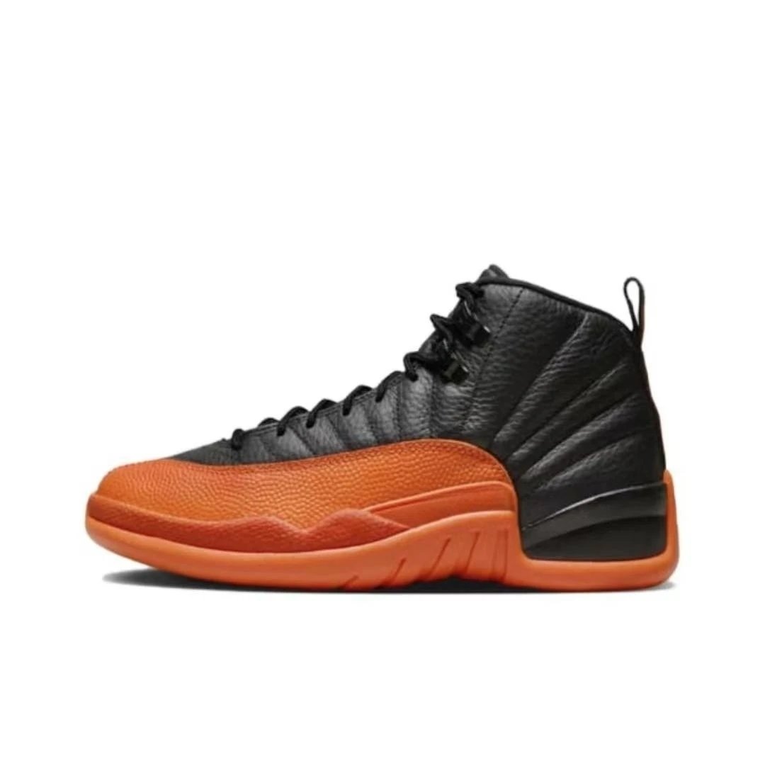 Unbranded Sneakers AJ12 High-Top Basketball — AJ12-Black and Orange
