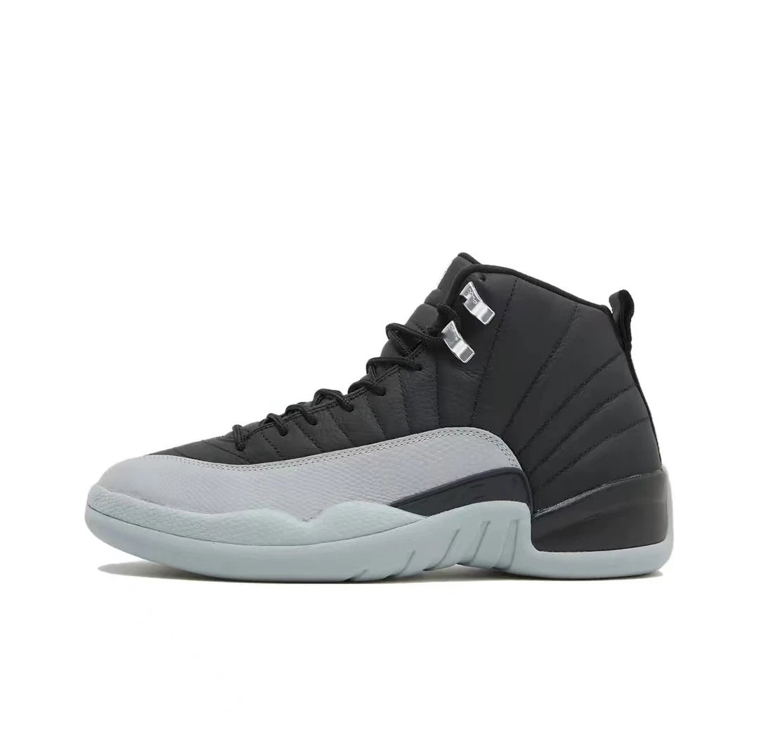 Unbranded Sneakers AJ12 High-Top Basketball — AJ12-Black Light Grey
