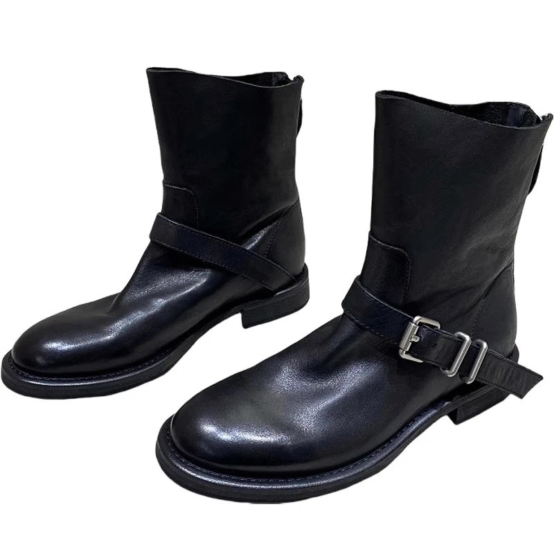 Unbranded Boots Mid-calf buckle-strap image 4
