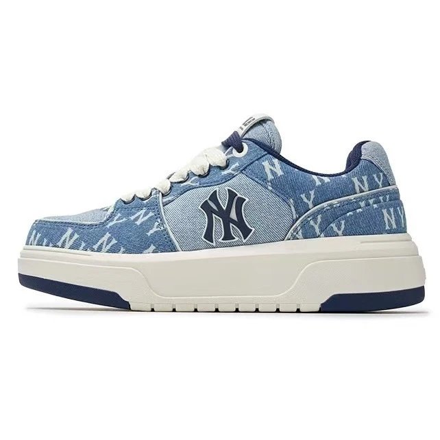 MLB Sneakers Low-Top Chunky Logo — Denim Dark Blue-(size small)