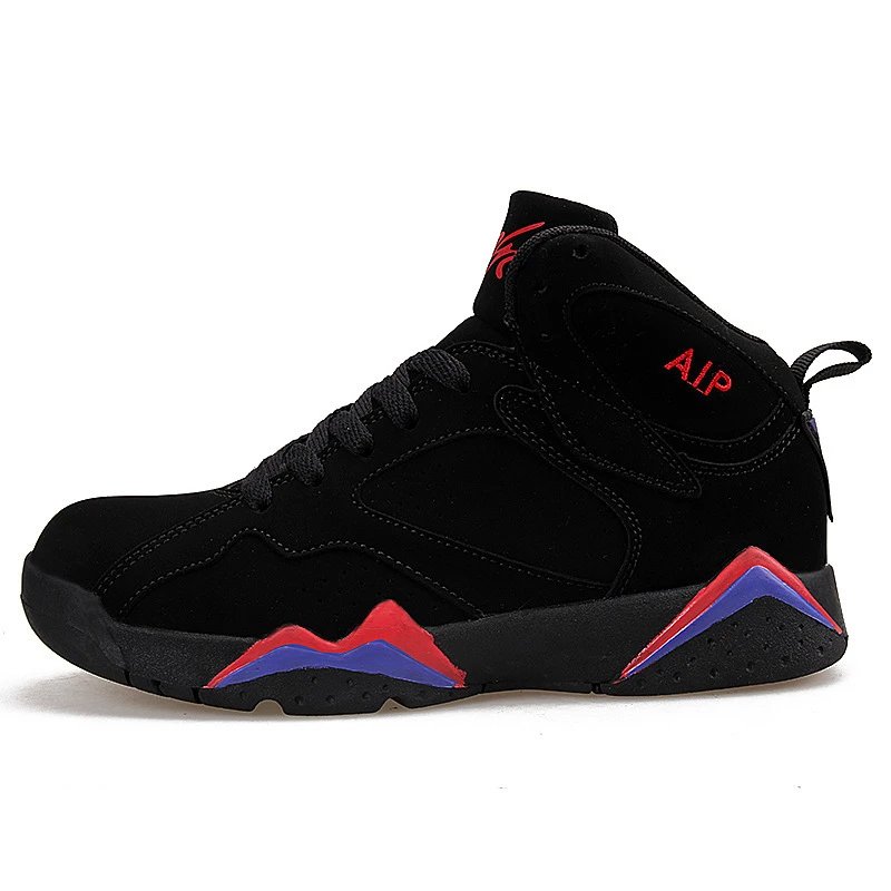 AIP Sneakers High-Top Lace-Up — 016 Black red purple
