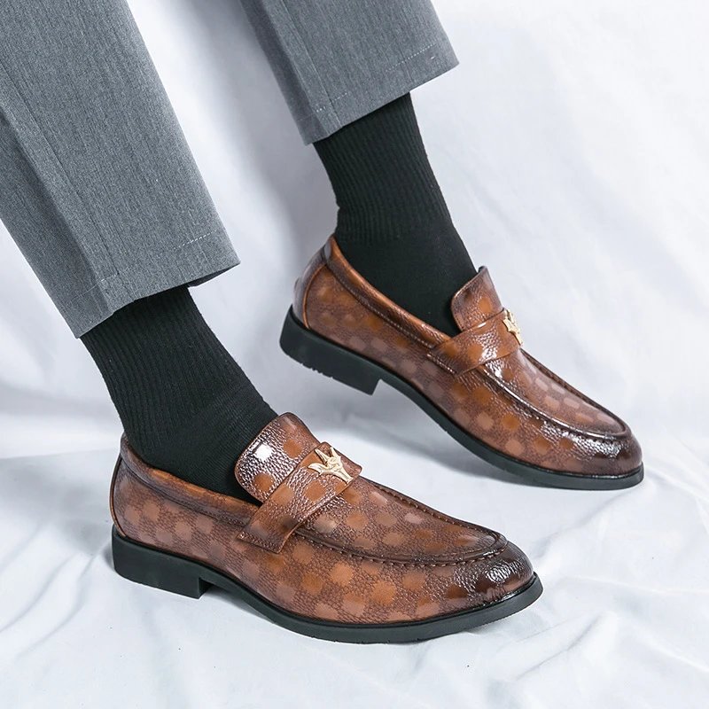 Unbranded Leather Shoes Metal-Bit Loafers image 4