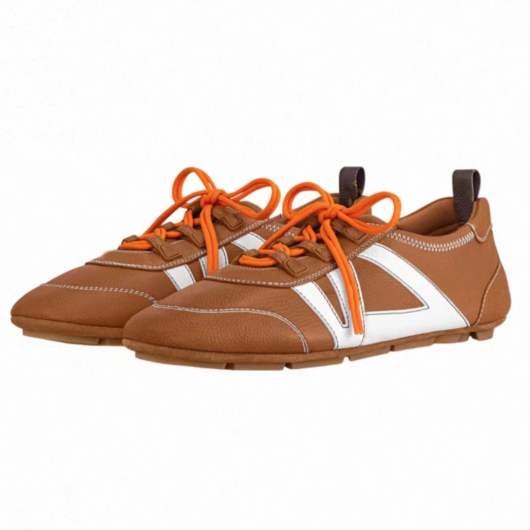 Unbranded Sneakers Low-Top Lace-Up with V-Shaped Side Appliqué image 5