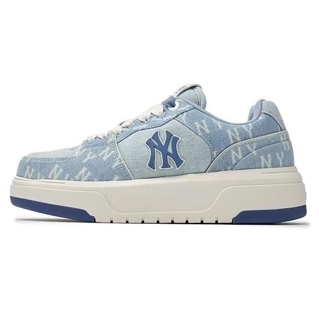 MLB Sneakers Low-Top Chunky Logo — Denim Light Blue-(size small)