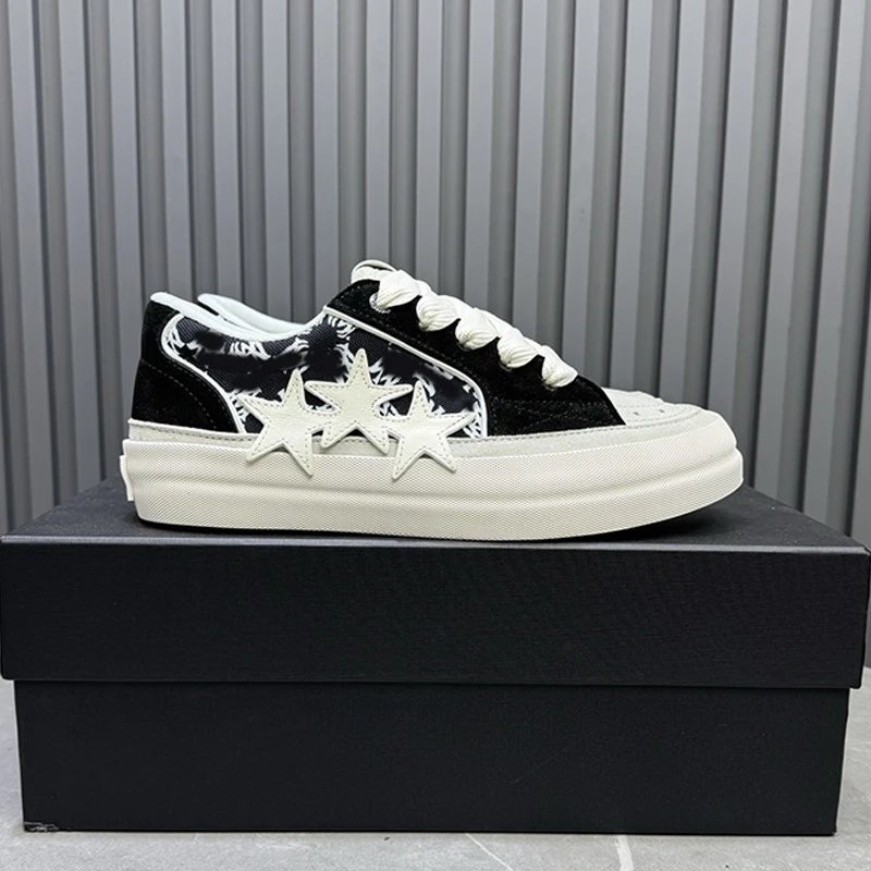 Unbranded Sneakers Low-Top Triple-Star Leopard Print — Color 9