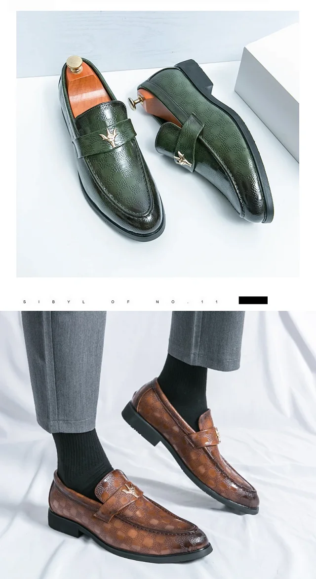 Unbranded Leather Shoes Metal-Bit Loafers product detail image 13