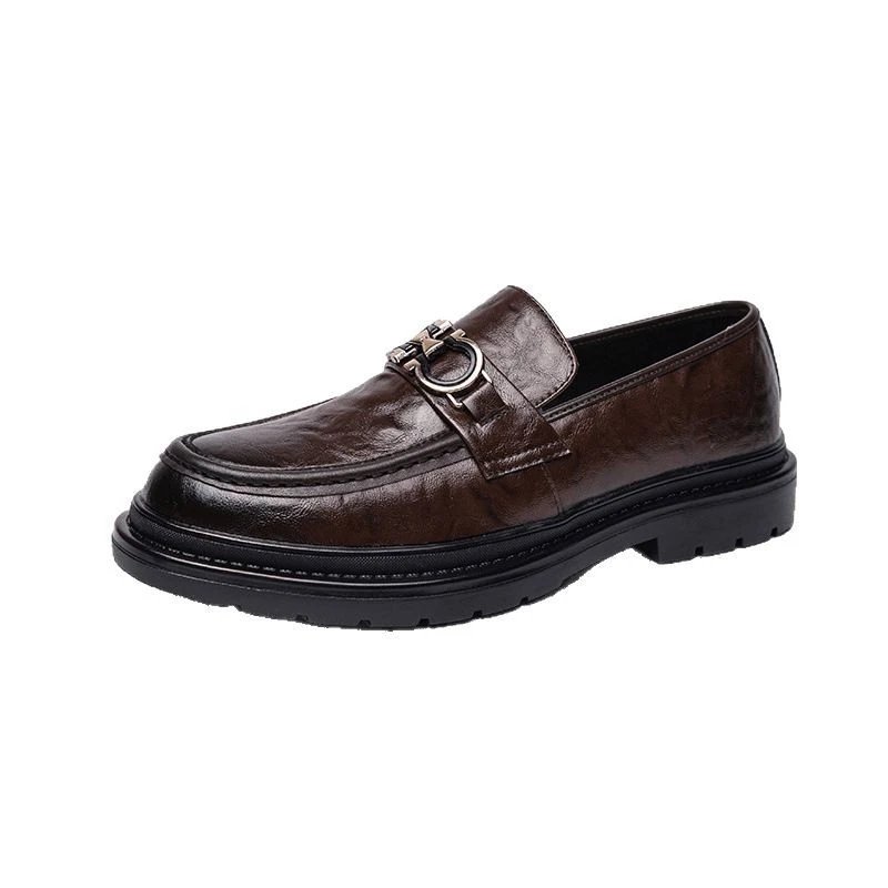 Unbranded Leather Shoes Metal-Bit Loafers image 5