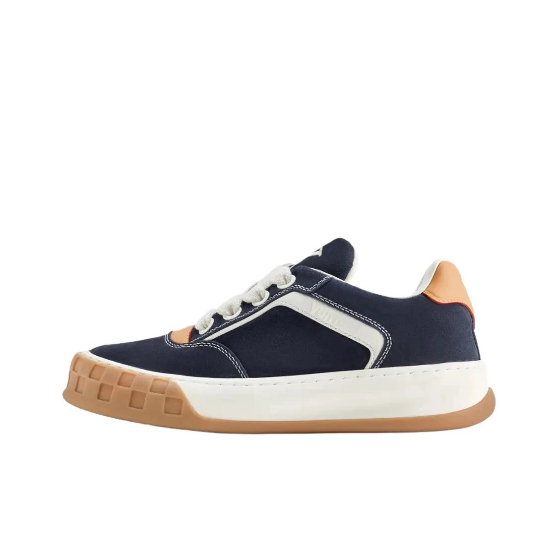 Polo Ralph Lauren Sneakers Low-Top Lace-Up with Contrast Side Stripe and Gum Toe Bumper — Deep Blue