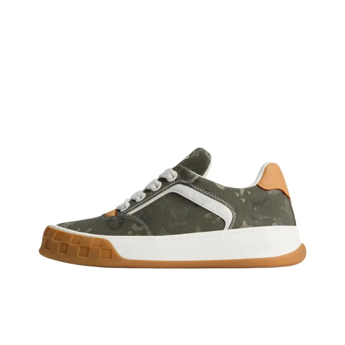 Polo Ralph Lauren Sneakers Low-Top Lace-Up with Contrast Side Stripe and Gum Toe Bumper — Grass green