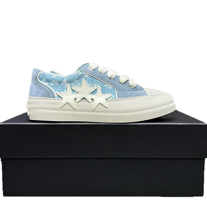 Unbranded Sneakers Low-Top Triple-Star Leopard Print image 5