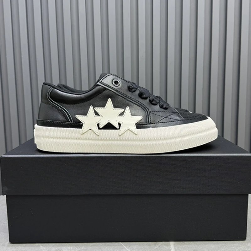 Unbranded Sneakers Low-Top Triple-Star Leopard Print — Color 5