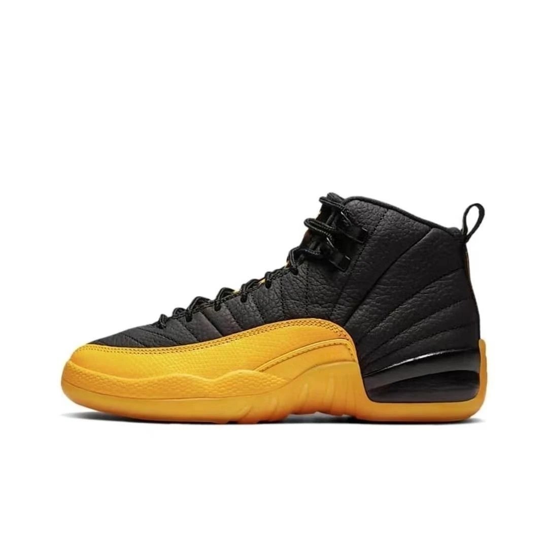 Unbranded Sneakers AJ12 High-Top Basketball — AJ12-Black and Yellow