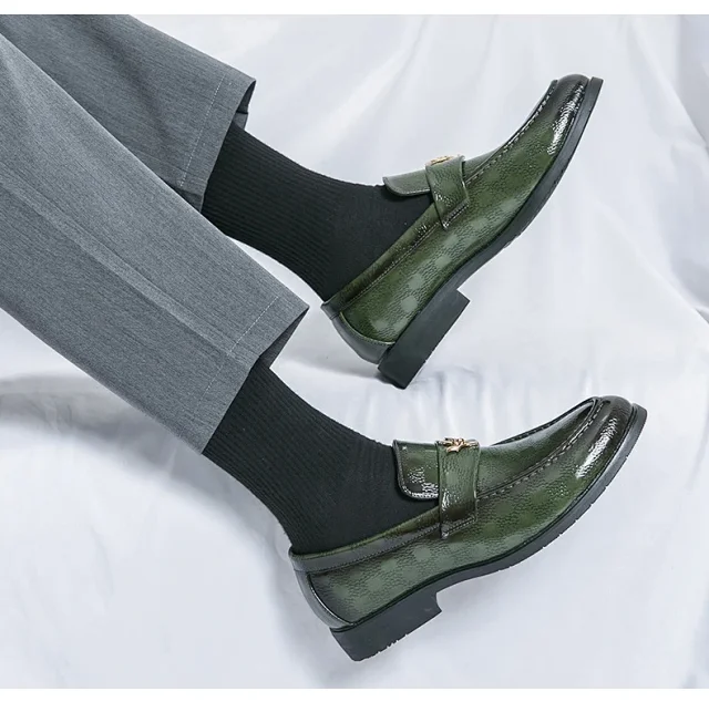Unbranded Leather Shoes Metal-Bit Loafers product detail image 11