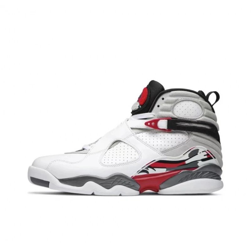 Unbranded Sneakers AJ8 high-top strap — aj8-White, Gray, and Red