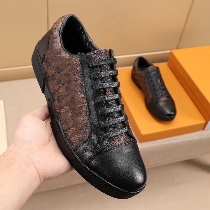 Unbranded Sneakers Low-Top Lace-Up Monogram-Pattern image 4