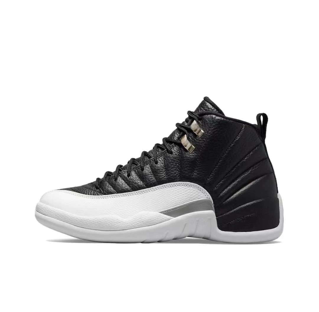 Unbranded Sneakers AJ12 High-Top Basketball — AJ12-Black and White