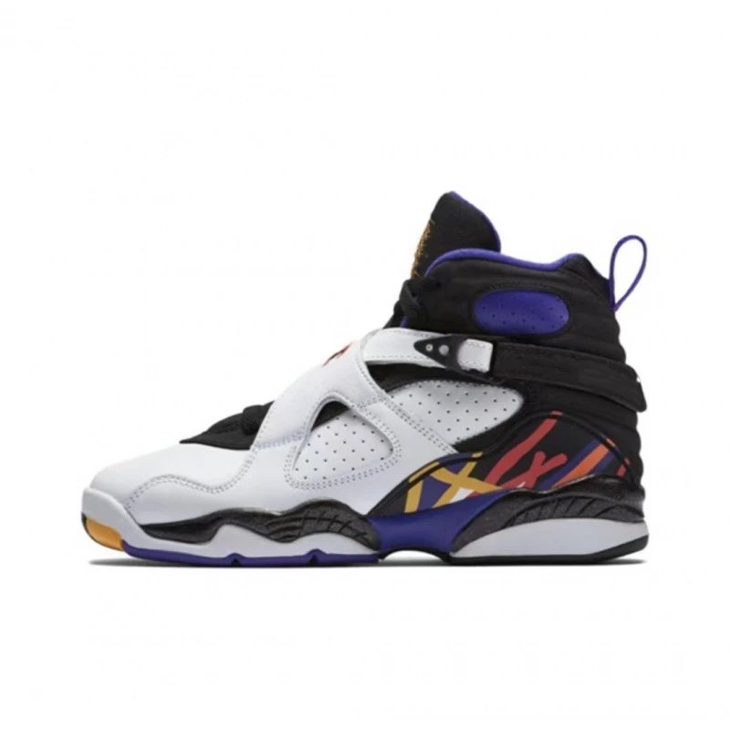 Unbranded Sneakers AJ8 high-top strap — aj8-White-Purple