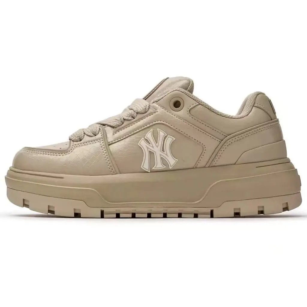 MLB Sneakers Low-Top Chunky Logo — Khaki-(size small)