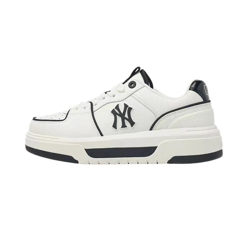 MLB Sneakers Low-Top Chunky Logo — Small white and black-(small size)