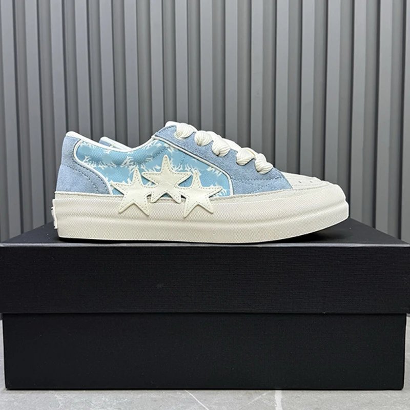 Unbranded Sneakers Low-Top Triple-Star Leopard Print — Color 10
