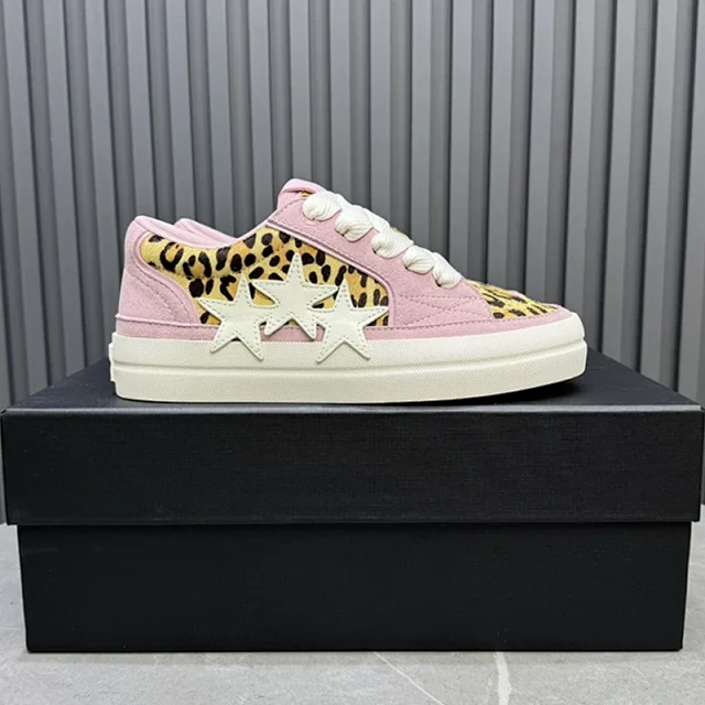 Unbranded Sneakers Low-Top Triple-Star Leopard Print product detail image 6
