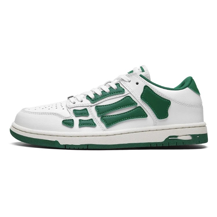 Unbranded Sneakers Low-top lace-up with bone-shaped side overlays image 3