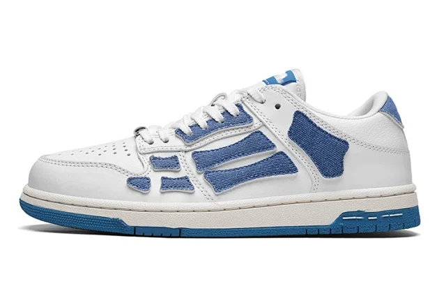 Unbranded Sneakers Low-top lace-up with bone-shaped side overlays product detail image 9