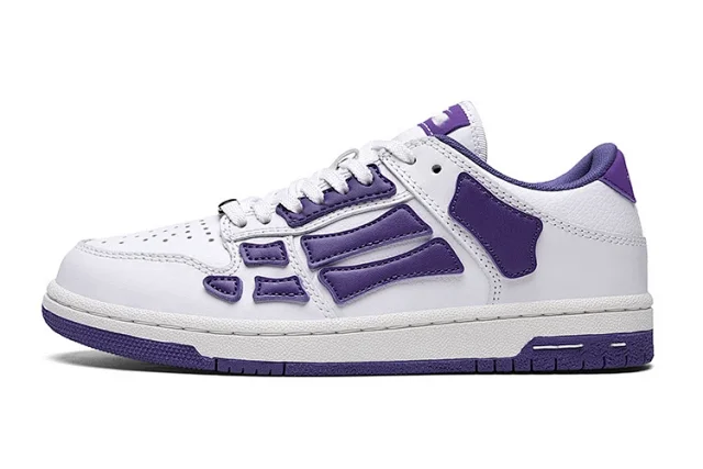 Unbranded Sneakers Low-top lace-up with bone-shaped side overlays product detail image 4