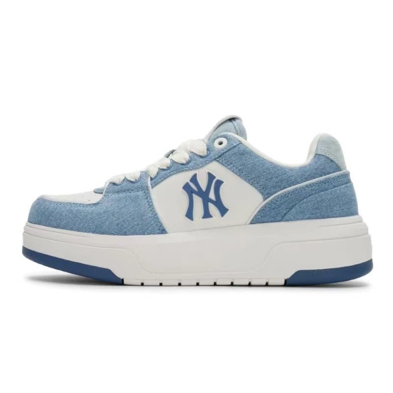 MLB Sneakers Low-Top Chunky Logo — Blue and white-(small size)