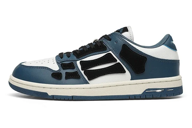 Unbranded Sneakers Low-top lace-up with bone-shaped side overlays product detail image 3
