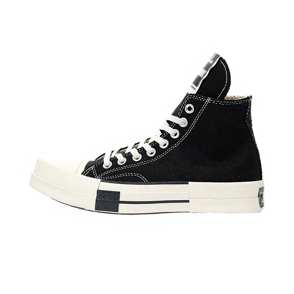 Unbranded Sneakers Canvas lace-up with square toe and contrast-striped sole image 5